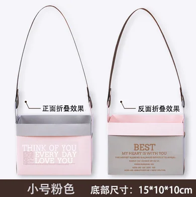 Роскошная Свадебная складная корзина для цветов из крафтовой ткани водонепроницаемая коробка с