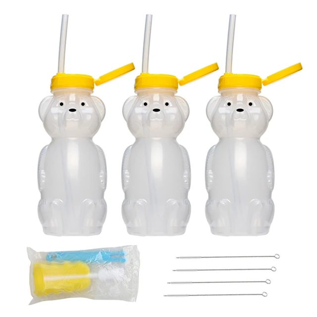 Honey Bear Cup with Straw