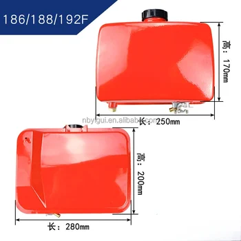 High Quality 186F 188F 92F Fuel Tank Assy for  Diesel Generator Engine Parts for 186FA 186F