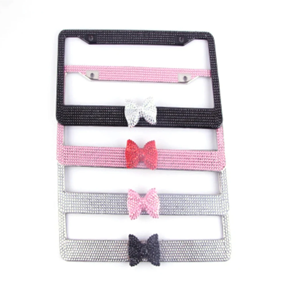 Customized Auto Car Bling License Plate Frame for USA Cars