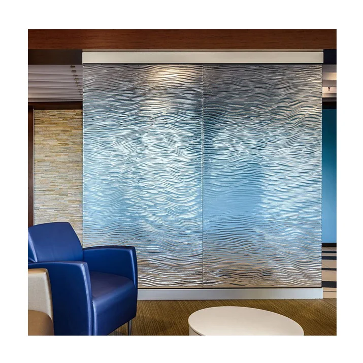 Decorative Types of Fused Glass Partition Wall