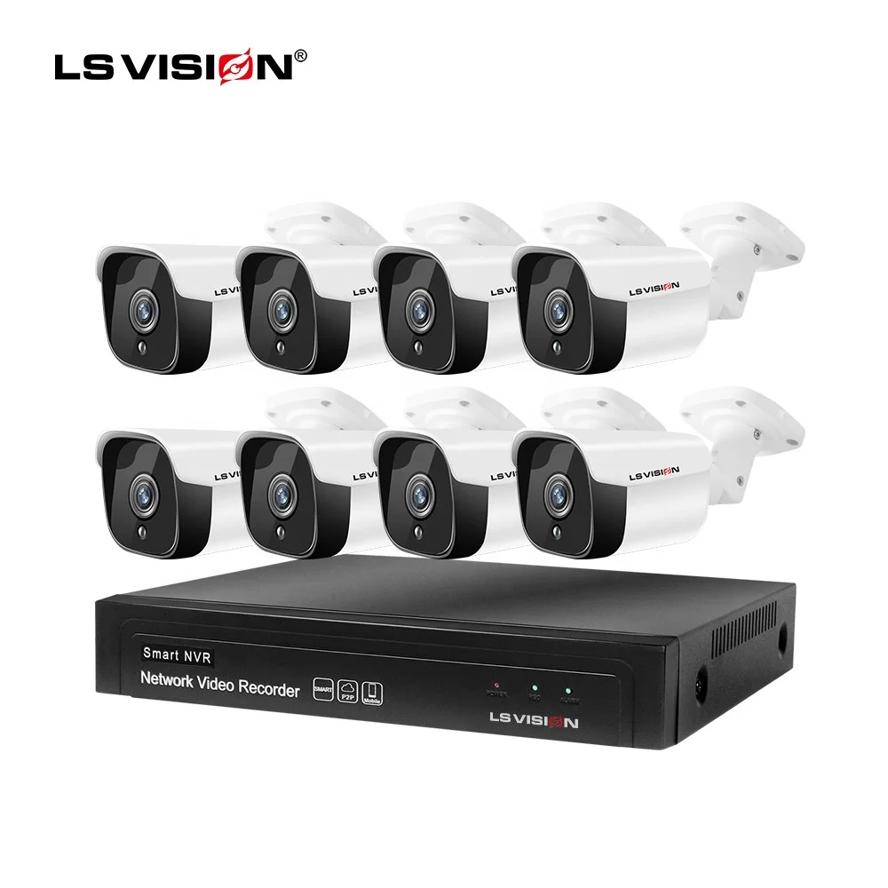 LSVISION 4ch 8ch 5MP Poe Nvr Dvr Kit Ip Security Camera Set Night Vision  Video the Best Cctv Camera System