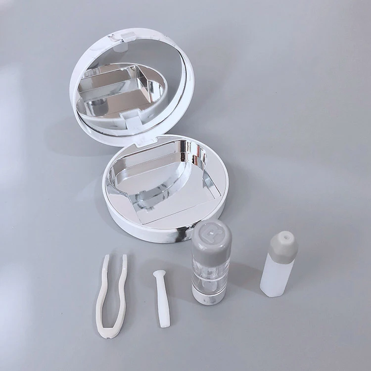 Wholesale Contact Lens Double Cases Plastic Realcon SLH-001 CN BEI 55mm L *12mm G Blue Green Pink Orange White Black