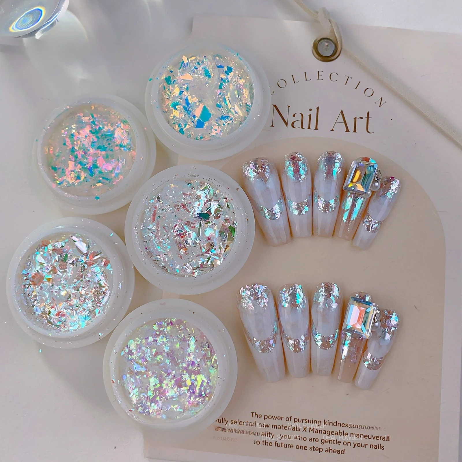 Wholesale Flashing Aurora Nail Art Pigment Glitter Powder High Shine