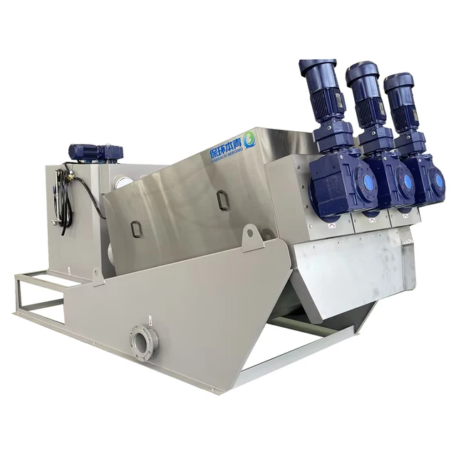 Sewage Treatment Sludge Dehydrator Screw Press Sludge Dewatering Sludge Machine