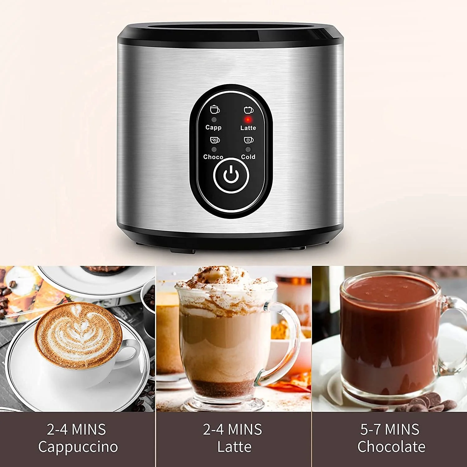 Buy Wholesale China Electric Automatic Electric 4 In 1 Multifunction Milk  Foam Machine With Stand Cappuccino Foamer Espresso Steamer Milk Frother &  Electric Milk Frother at USD 12