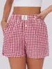 Plaid bianco rosso