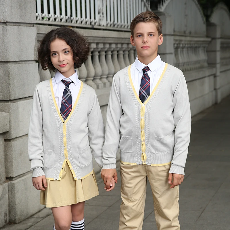 Spring Autumn OEM Made Kindergarten Primary School Uniforms