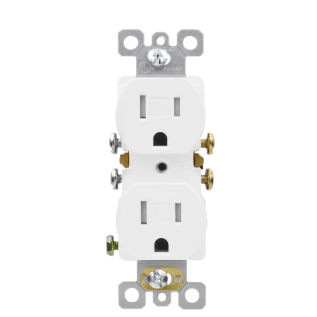 15A 125V NEMA 5-15R Weather/Tamper Proof Self Grounding Duplex for American Home WR Receptacle Outlet