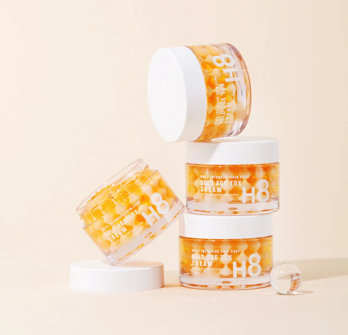 Cosgloire Anti Aging Moisturizer Capsule Cream with Golden Silkworm Extract Smooth Moisturizing Face Skin Face Cream Moisturizer
