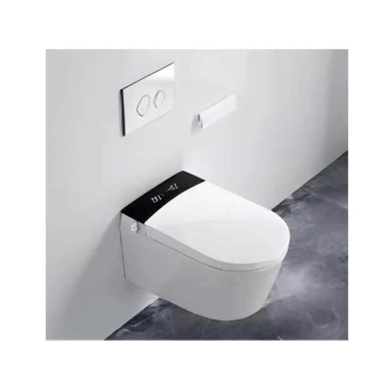 Wc Commodes Intelligente Toilette Bathroom  Tankeless Remote Automatic Flush Bowl Bidet One Piece Smart Mounted Wall Hung Toilet