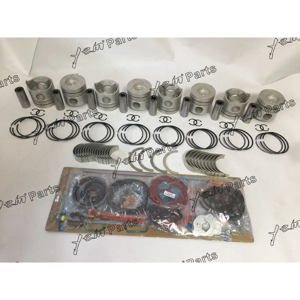 RD8 Overhaul Gasket Kit With Cylinder Gaskets Piston Rings Bearings for Nissan Engine Rebuild Repair Aftermarket Parts