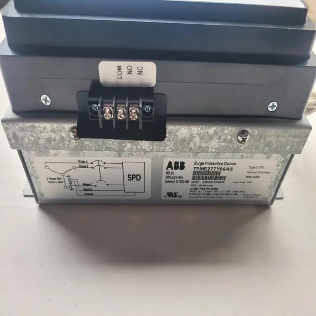 Original Brand New /New SURNew PROTECTIVE DEVICE, TPME277Y06AS, 277/480 V, 3 PH, Y CONFIG, TYPE 2. For PLC