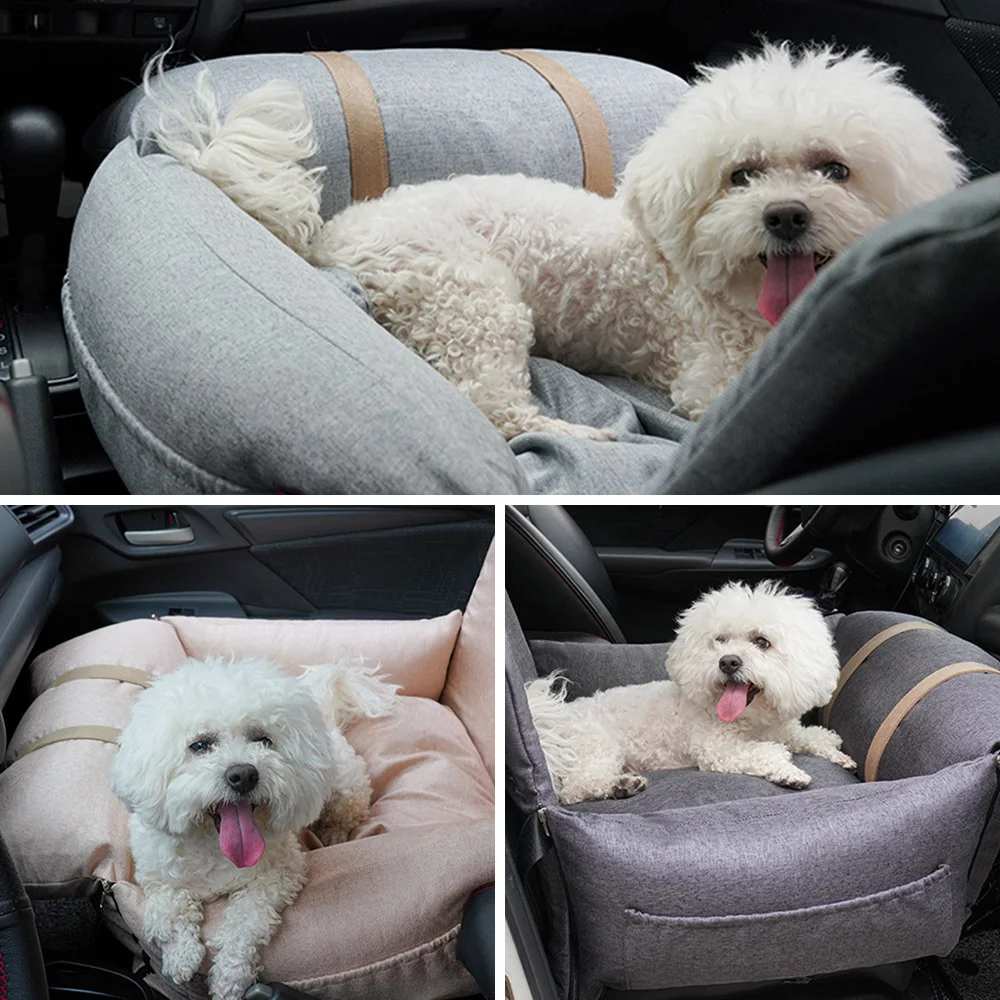 2024 New Arrivals safety travel dog car booster seat bed factory