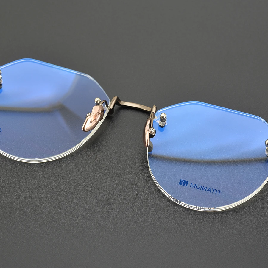 CH5808 High Quality Titanium Rimless Frames Spectacles Optical Eye Glass Glasses for Men and Woman