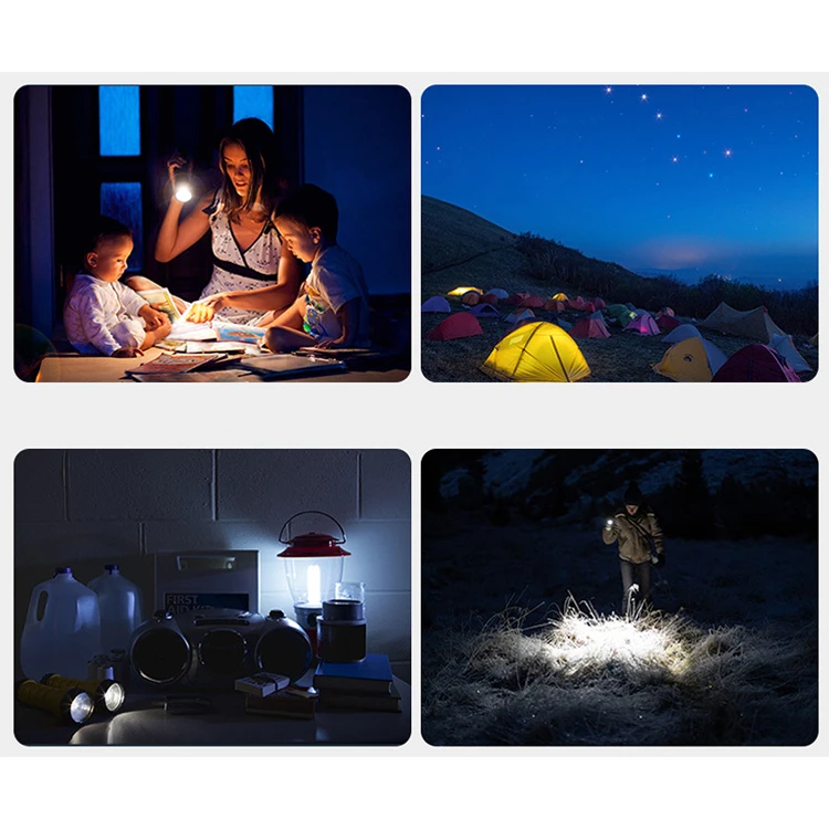 Custom OEM Big Battery Dual USB PD Strong LED Flashlight Outdoor Portable Easy Carry Wireless Charger Solar Power Bank 20000mah