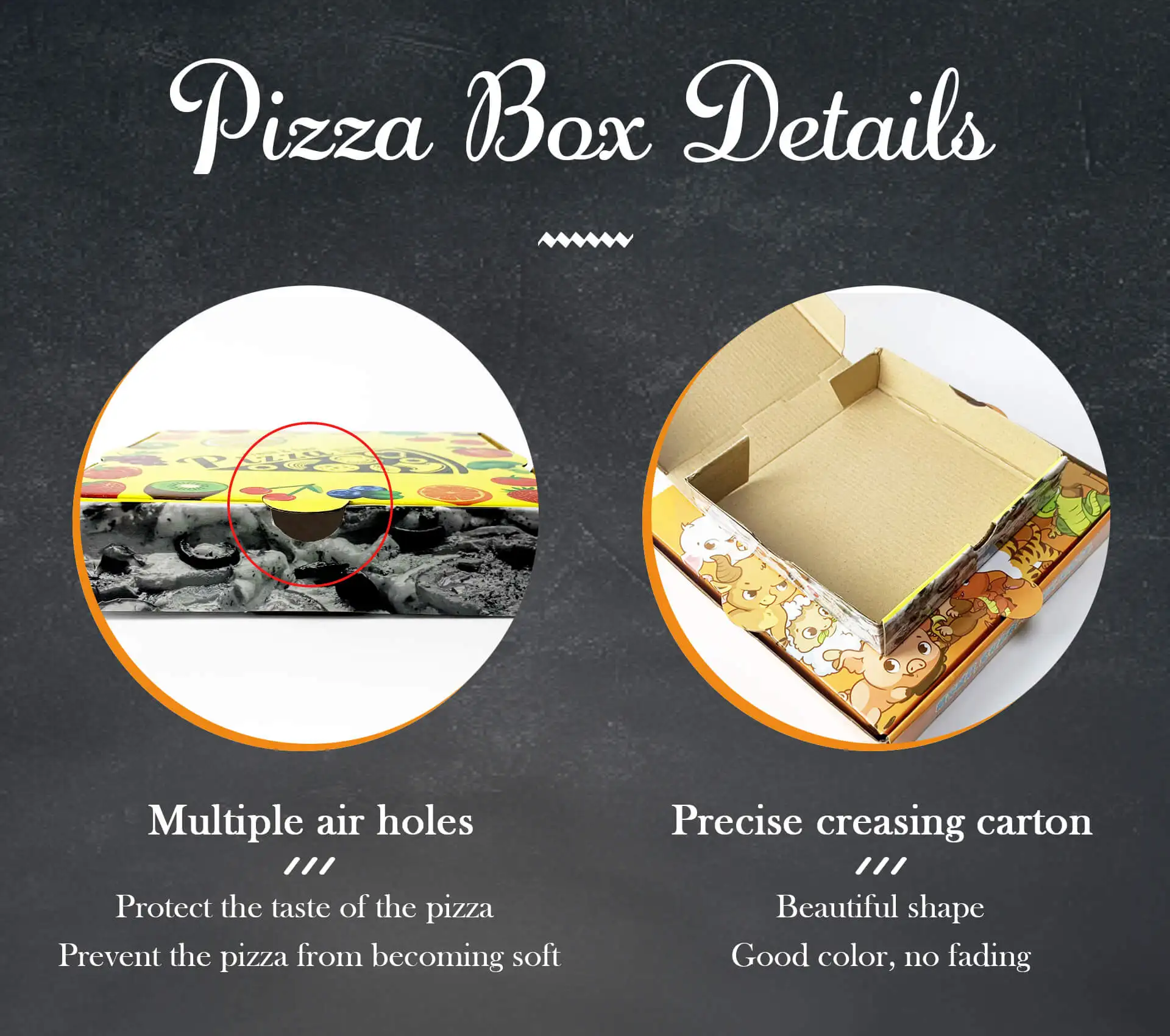 16 18 inch white kraft custom logo design food pizza packaging box cheap personalized corrugated brown paper pizza boxes carton