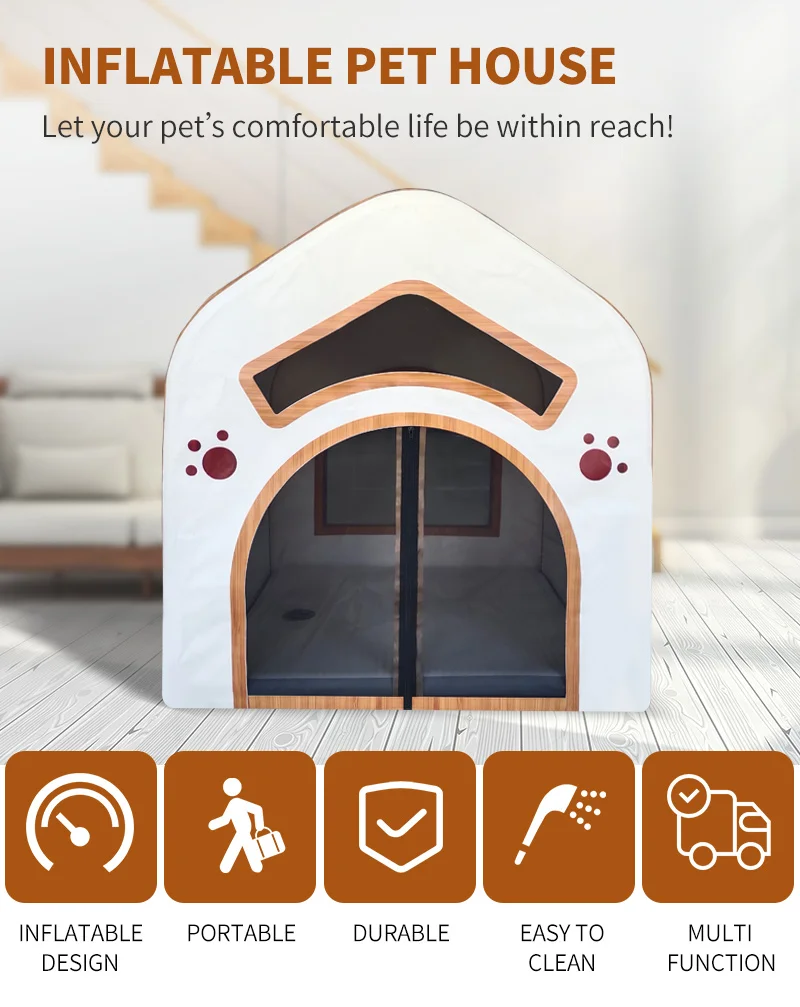 Portable Playing House Portable Inflatable Kennel For Pets In Winter