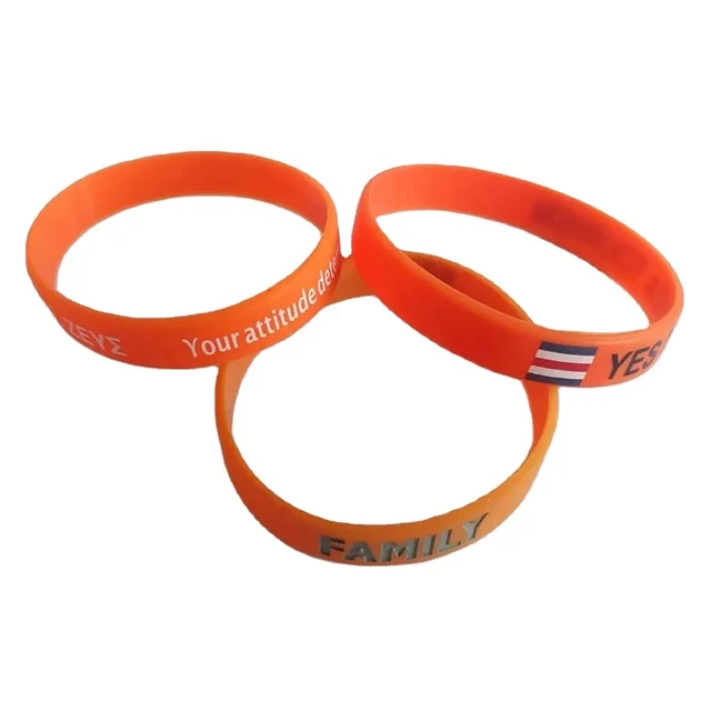 manufacturer  free sample newest hot sale  high quality embossed low price  silicone wristband  for event by 1/2  inch