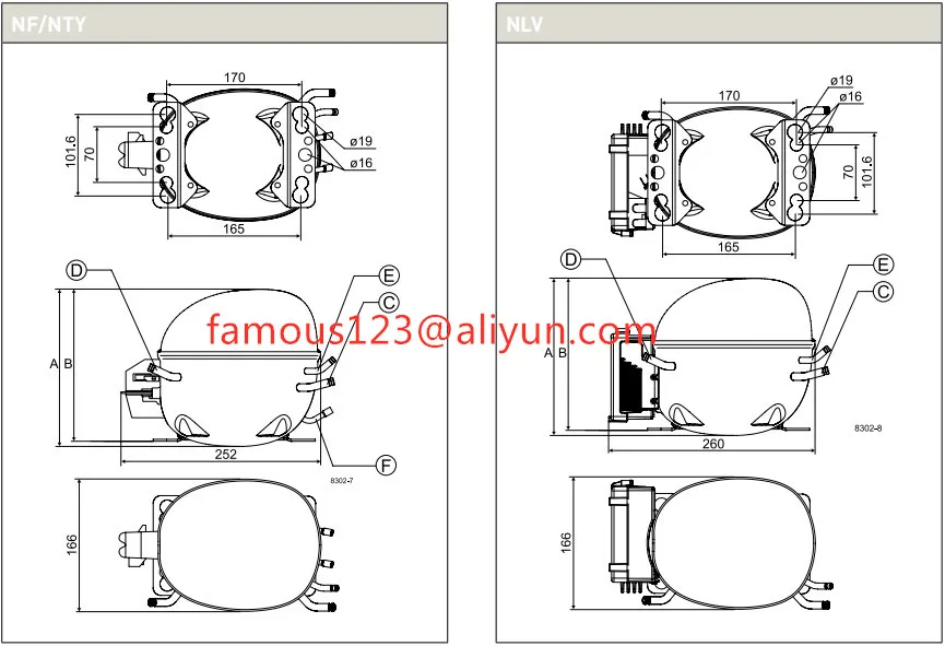 Low Back Pressure Secop Piston Refrigerator Compressor Tl3g,Tl4g,Tl5g ...