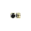 Gold round black