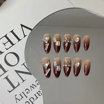 Artificial Nail Tips Supplier Marble Nail Art Design Customized Package False Nails Long Lasting Private Label Press on