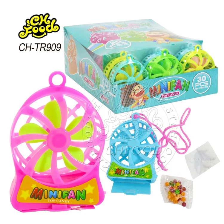 Plastic Cartoon Min Fan Toy Candy