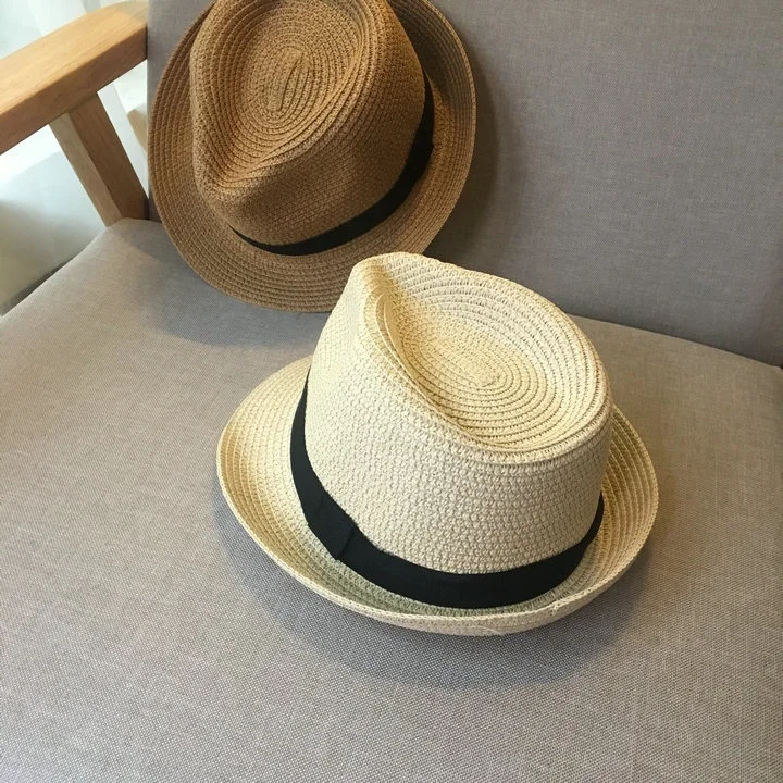 High Quality Paper Straw Fedora Hat Fashion Jazz Hat Panama Sombreros