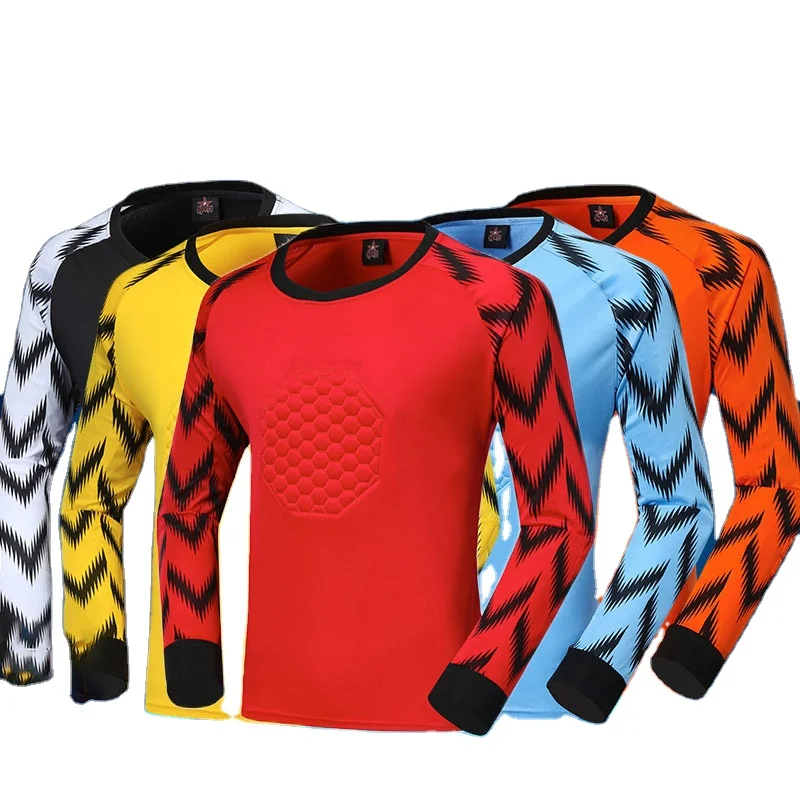 Total Soccer Factory Soccer Goalie Shirt, Padded Goalkeeper Jersey, Youth and Adult Sizes