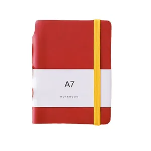 A6 A7 Soft PU Cover Daily Record Notebook Mini Pen Pocket Planner Custom Printing School