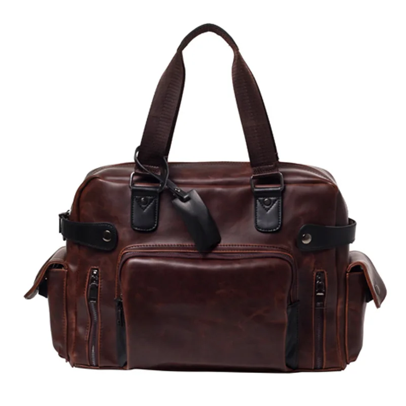 Korean vintage handbag trend men's file business computer bag casual shoulder bag messenger bag