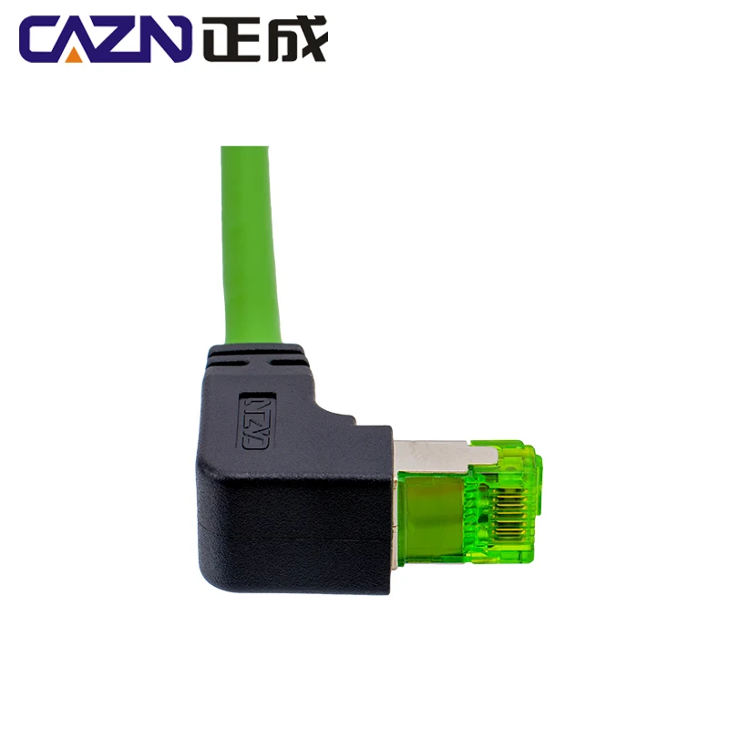 Eonvic Right Angle M12 4 Pin D-Code Male To RJ45 Industrial