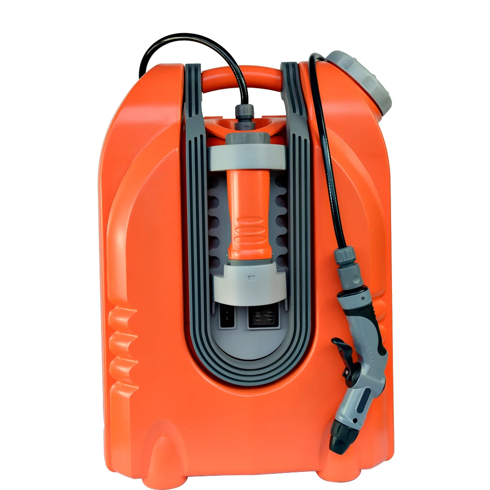 Multi-Function 3-In-1 Portable Pressure Washer 20L LED Torch Power Supply Perfect for Gardening, Bicycles & Motorcycles Cleaning