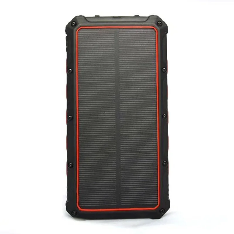 
 Новый водонепроницаемый внешний аккумулятор на солнечной батарее 30000 мАч с двумя USB-портами, зарядное устройство на солнечной батарее для кемпинга, внешний аккумулятор для всех телефонов  