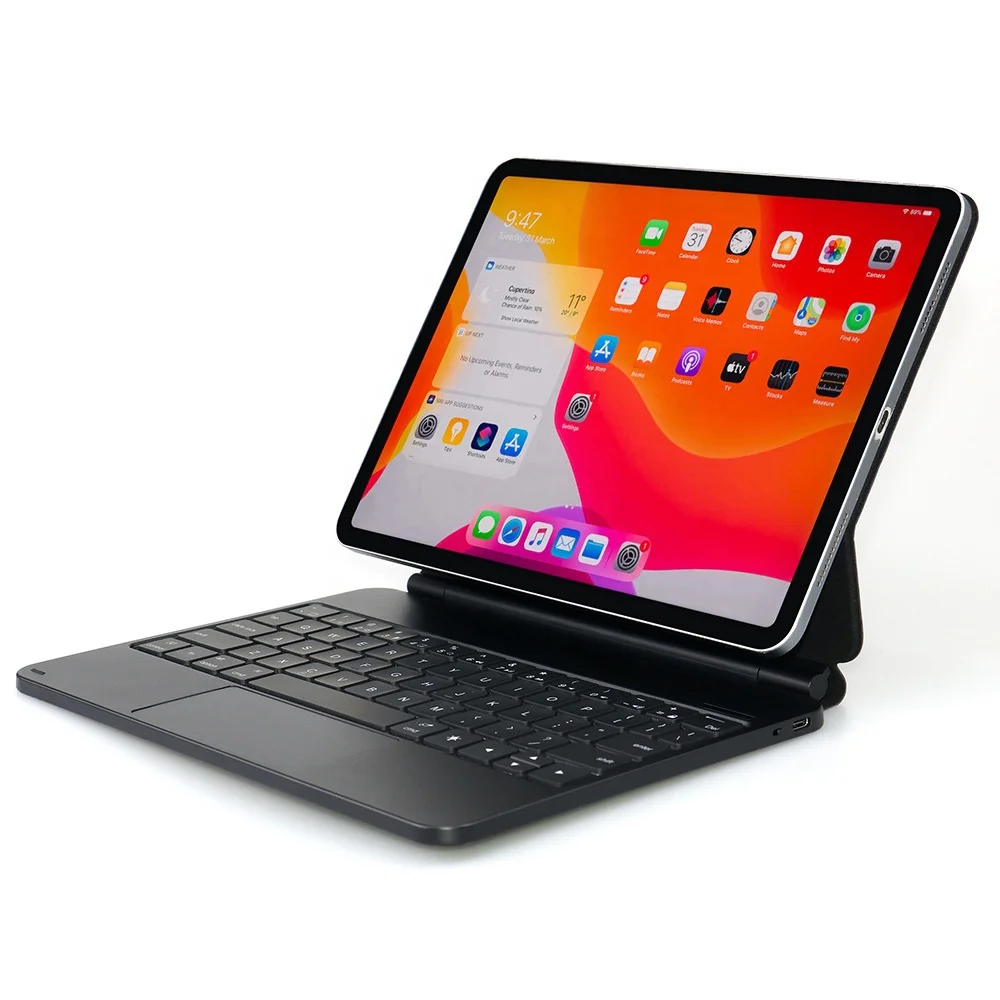 マジックディスプレイ マグネット式ワイヤレスキーボードケース iPad