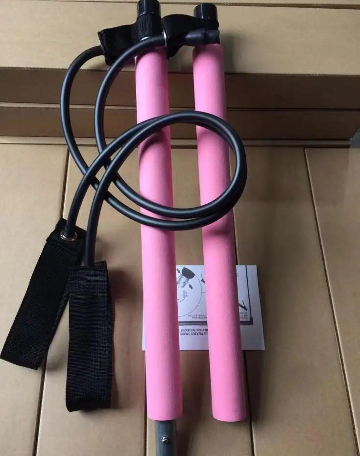 Высококачественная портативная штанга для йоги и пилатеса эспандер с эластичной лентой 2 петли ног легкий тренажер бара 15