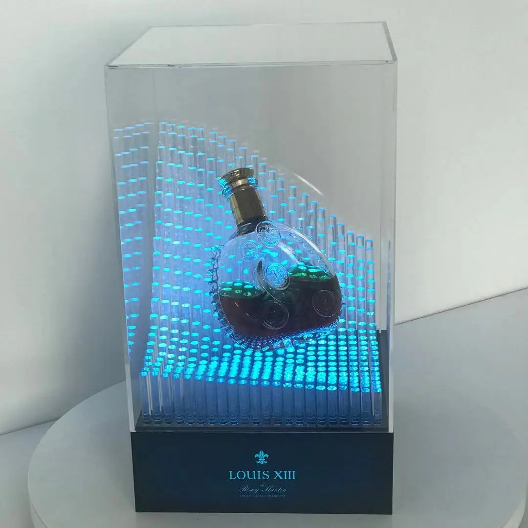 Wholesale Louis XIII wine Bottle Presenter Glorifier Display VIP Service  Tray Rechargeable Customized Logo From m.