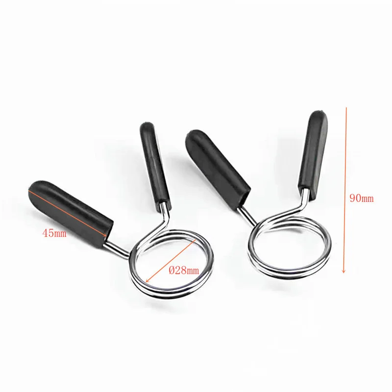 6 Pinces à Ressort Haltères 25mm - Colliers De Fixation Rapide | Pour Muscu Et Fitness