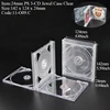 O09: Boîtier à bijoux transparent 24 mm pour 3 CD