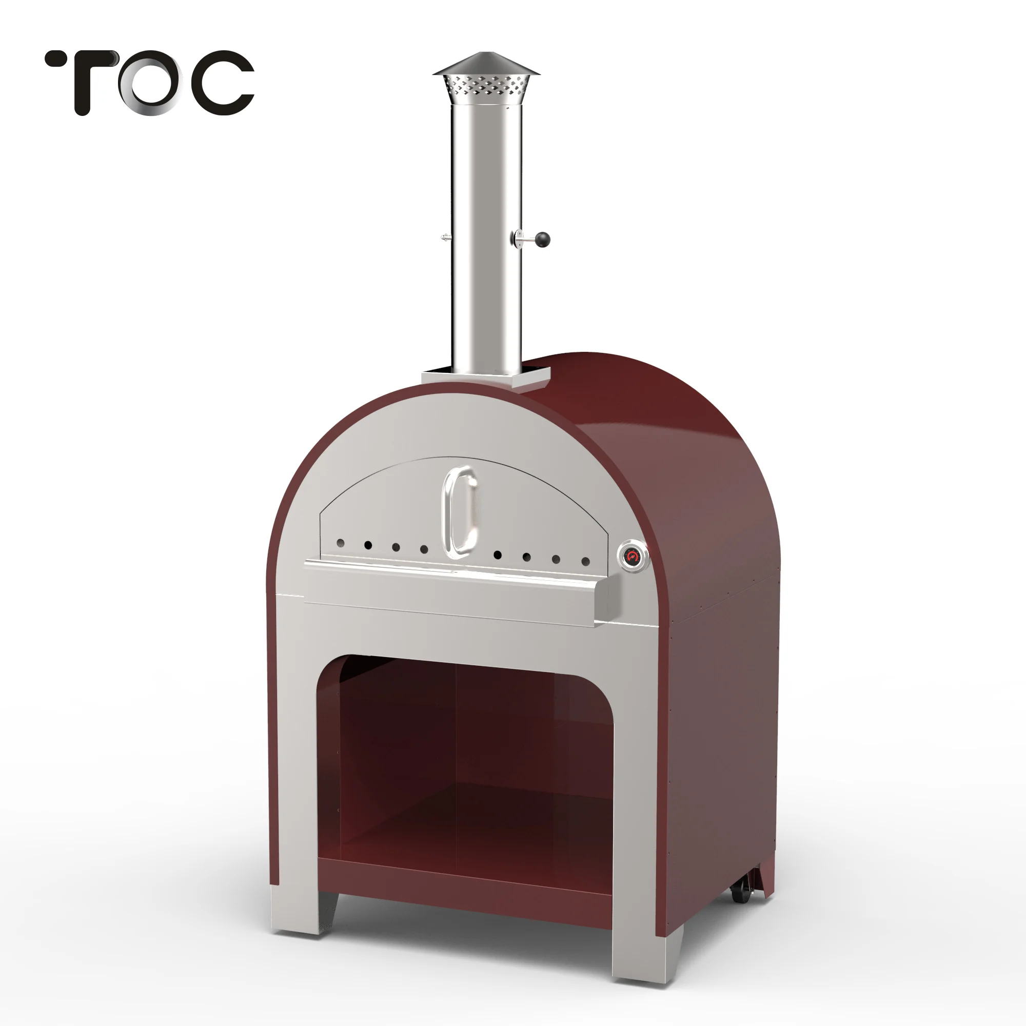 Новая автономная нержавеющая сталь механический таймер управления древесной печи для пиццы