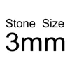 3mm (moissanite size)