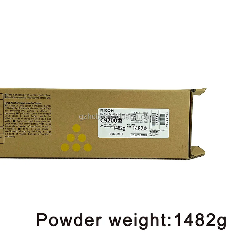Cartucho de tóner compatible para Ricoh Pro 9200 828510 828513 828512 828511 uso