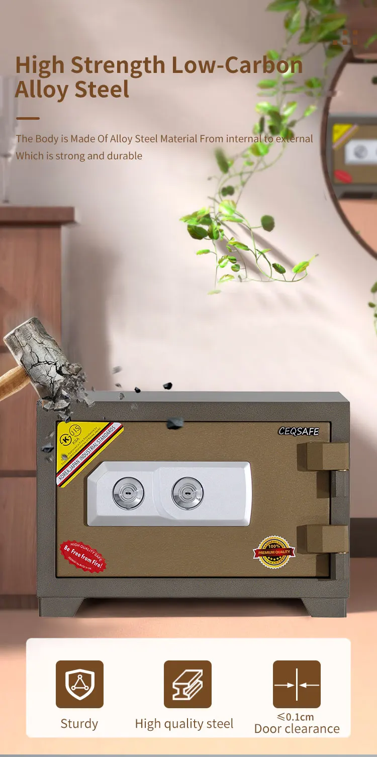 CEQSAFE High Quality Electronic Wall Anti-theft Mini Fireproof Booil Safe manufacture