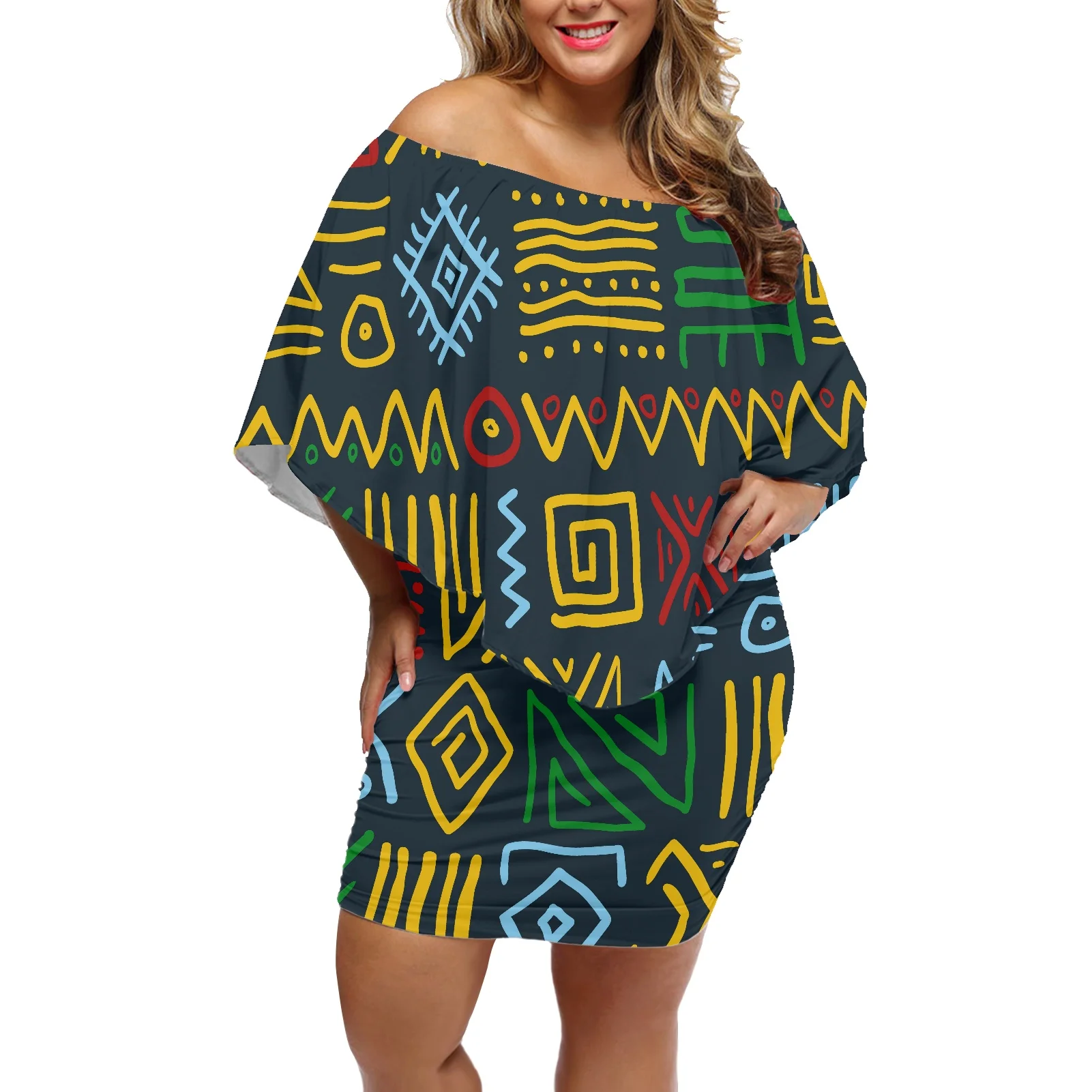 Wholesale Women Strapless Evening Dresses Mini Tribal African Pattern  Motifs Geometric Plus Size Dresses For Fat Women Casual - Buy Women  Strapless Evening Dresses Mini,Plus Size Dresses For Fat ...