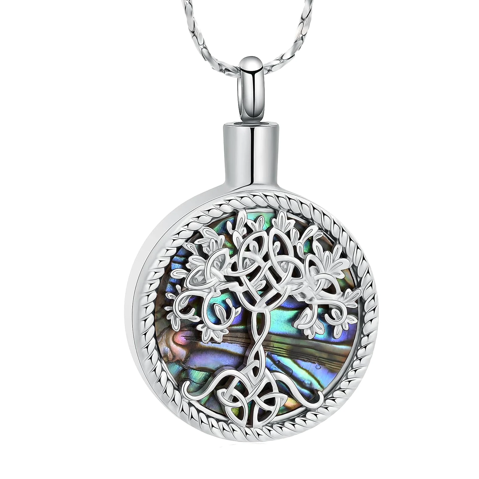 Teardrop Urn Necklaces For Ashes Tree Of Life Memorial Ashes Lockets
