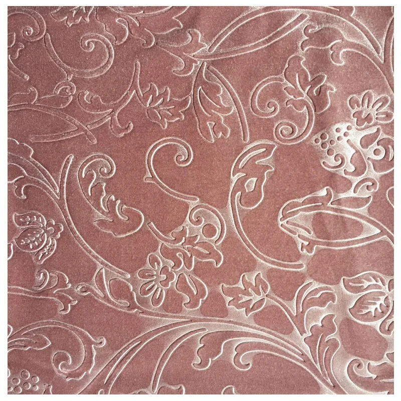Custom Luxury 3d Embossed Home Decor Italy Curtain Antique Sofa Velveteen  White Upholstery Velvet Fabric for Sofa Cover