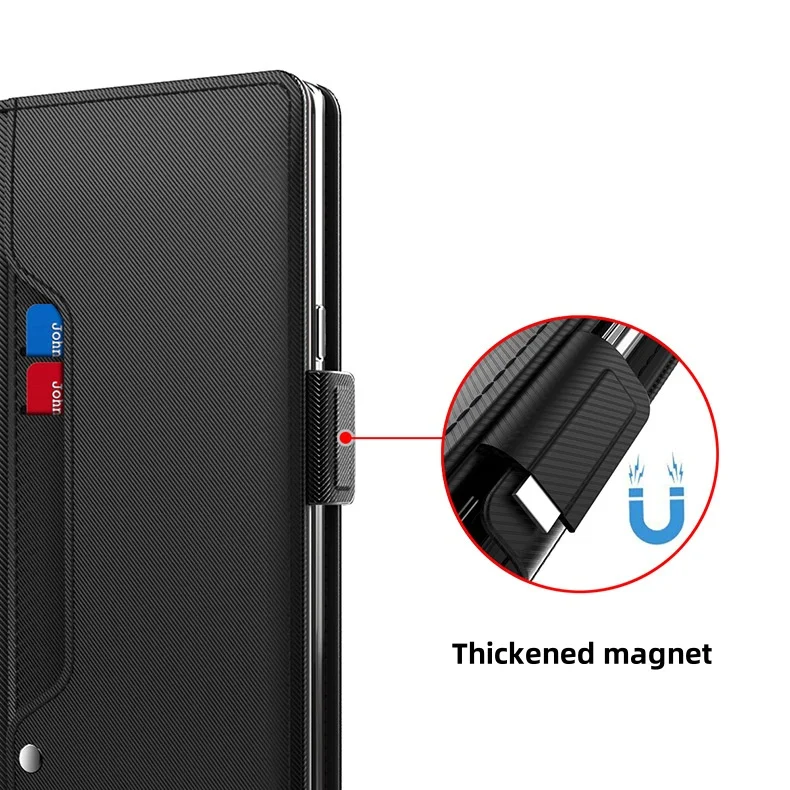 product laudtec pu tpu flip cover mobile phone case anti drop magnetic wallet card insertion protective cover for samsung galaxy s25-5