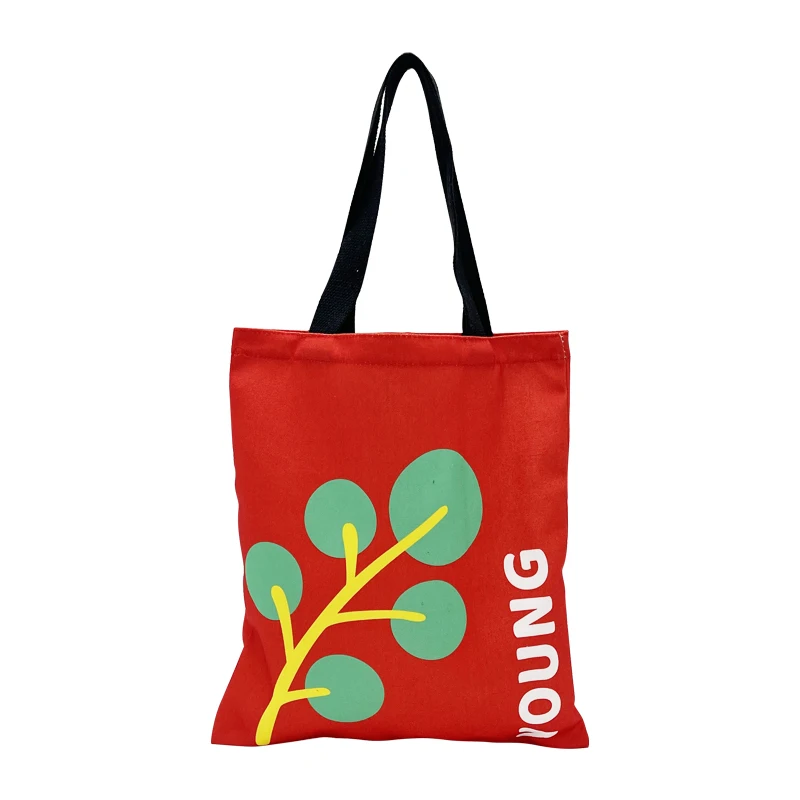 Tote Cotton  bag Custom Logo Printed Dust Proof Natural  White Cotton Canvas Custom Drawstring Tote Bag for Shopping