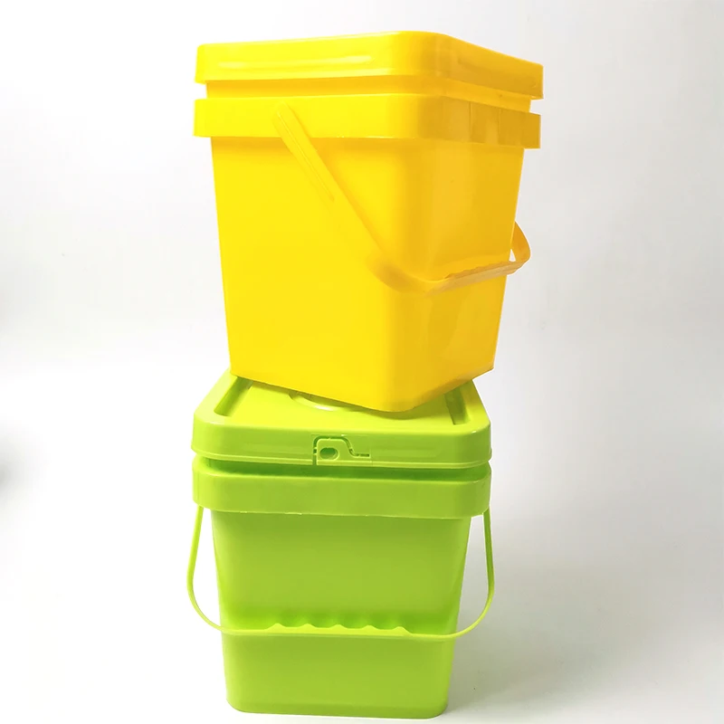 Bucket/drum/pail/container Buckets Quality Square Rectangle Plastic Food Plastic 8L/10L /12l/15l/20lhigh 20 Liter Plastic Pail /