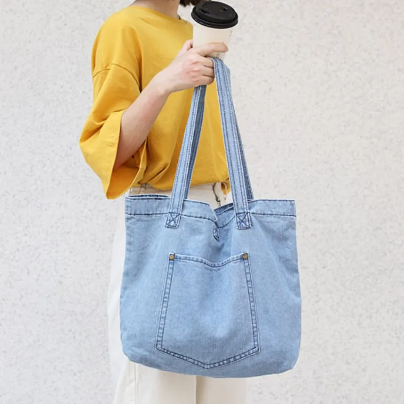 Buy Linen Bloom Blue Denim Bag for Women Online @ Tata CLiQ Luxury